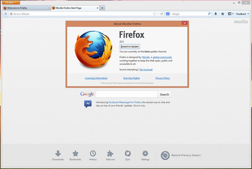 Firefox 20.0～29.0